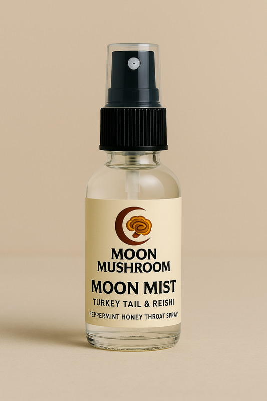 Moon Mist – Turkey Tail & Reishi Peppermint Honey Throat Spray